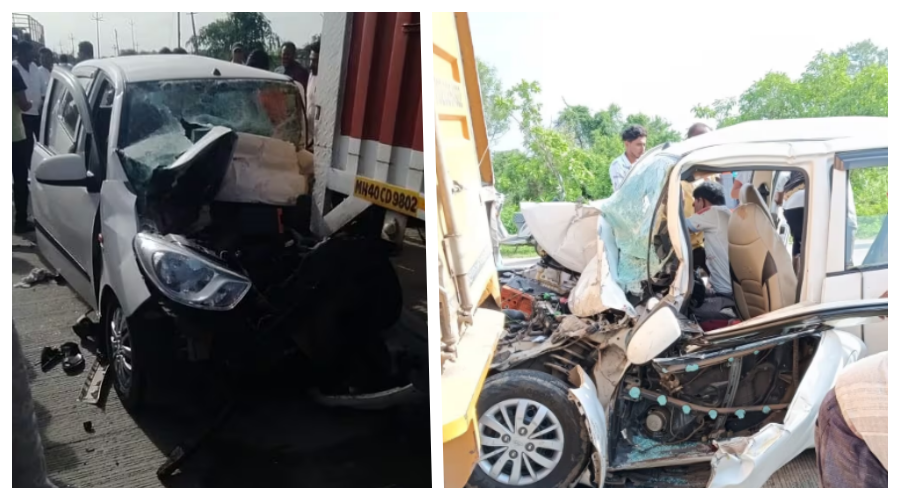 Terrible accident! While coming home from God darshan, time struck, 2 people died and 7 people were injured